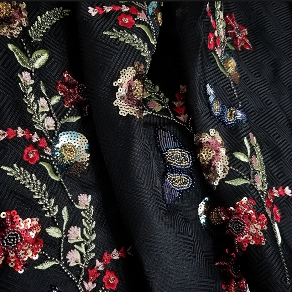 🍒NWT🍒 TED BAKER EMBROIDERED FULL SKIRT - Picture 10 of 10